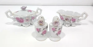 Vintage Japan Cream Sugar Salt & Pepper Shaker Set - Picture 1 of 8
