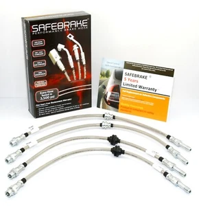 BMW E46 3 Series 318i-330i 1998-2006 brake upgrade - SAFEBRAKE Performance Hoses - Picture 1 of 12