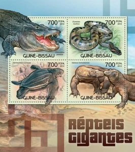Guinea - Bissau 2012 - Giant Reptiles. Y&T 4398-4401, Mi 5997-6000 - Picture 1 of 1
