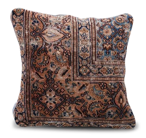 Canvello Kerman Rug Light Brown Throw Pillows - 18"x18" - Picture 1 of 7