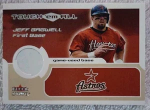 2002 Fleer Genuine Touch 'Em All Game Used Base /350 Jeff Bagwell HOF - Picture 1 of 4