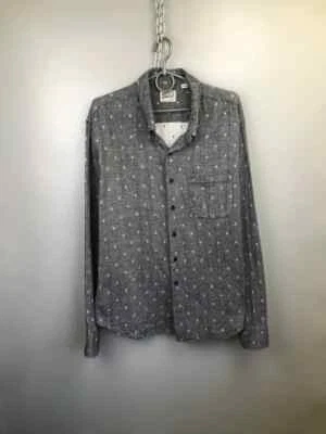 Рубашка с принтом Naked & Famous хлопок мужская размер XL - Изображение 1 из 4