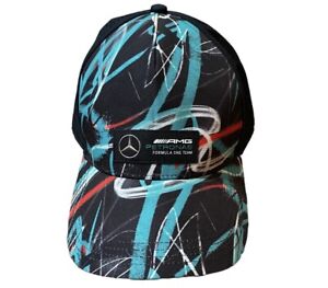 Mercedes Benz AMG Petronas Formula One F1 Graffiti Snapback Hat Teal Black