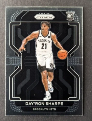 2021-22 Panini Prizm Basketball #281 Day'Ron Sharpe Rookie Card Brooklyn Nets - Image 1 of 2