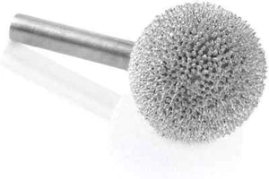 Kutzall Original Sphere Rotary Burr, 1⁄4" Shaft, Coarse 1" (25.4Mm) - Picture 1 of 7