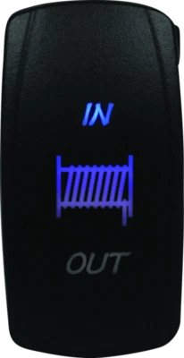 DragonFire Racing Lighted Switch Winch In/Out Blue | 521373 - Image 1 of 3