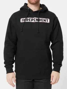 INDEPENDENT Men's BAR LOGO Pullover Hoodie - Black - Medium - NWT - Picture 1 of 4