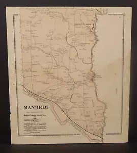 New York Herkimer County Manheim Township 1868 Y16#97 - Picture 1 of 1