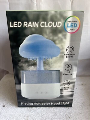 Rain Cloud Humidifier Water Drip with Adjustable LED Lights Humidifi - Image 1 of 4