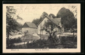 Melle i. H., Ansichtskarte, Partie am Weberhaus 1925  - Picture 1 of 2
