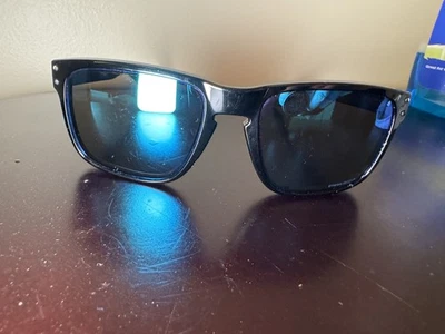 NUEVO Marco Negro Polarizado Lentes Oakley Holbrook Azul Foto 1 de 4