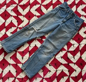Vintage 60er Jahre Jugend Wrangler Denim Jeans Arbeitshose wie Mängel - Bild 1 von 10
