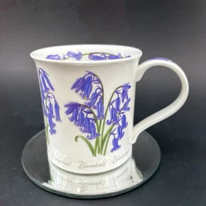 Dunoon Bluebells Kathy Pickles Floral English Coffee Mug Cup Bone China UK Mint - Picture 1 of 8