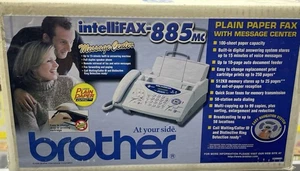 NEW Brother IntelliFax 885MC Plain Paper Fax Machine, Message Center, Copier - Picture 1 of 12