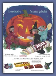 Nostalgische Halloween Süßigkeiten 1951 Werbung - Jack'O'Lantern - 5 x 7 im Fotodruck - Bild 1 von 2