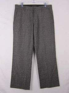 Pantalone uomo Banana Republic taglio dritto 35x30 marrone lana a quadri - Foto 1 di 10