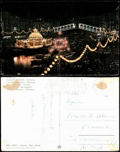 Cartoline Venedig Venezia Notturno Festa del Redentore, Nachtansicht 1960 - Picture 1 of 3