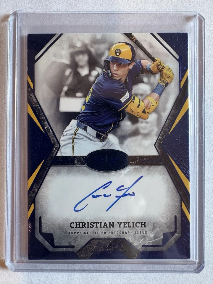CHRISTIAN YELICH Autograph 2025 Topps Tier One On-card AUTO #'d 4/25!! - Image 1 of 2