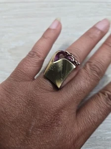 Anillo de bronce Bjorn Weckstrom Lapponia modernista de mediados de siglo talla 7 - Imagen 1 de 12