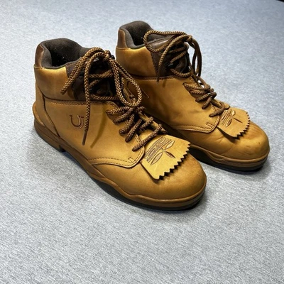 Roper Horseshoe Kiltie Round Toe Hiking  Womens Tan Boots 21-350-360 - Image 1 of 4