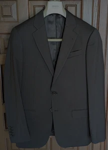 ARMANI COLLEZIONI 100% Wool Slim Fit Suit Jacket Blazer, Black, 40 R (50 EU) NEW - Picture 1 of 7