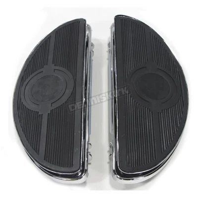 V-Twin Manufacturing Cromo Driver Bullseye Floorboards - 50599-89 Foto 1 de 3