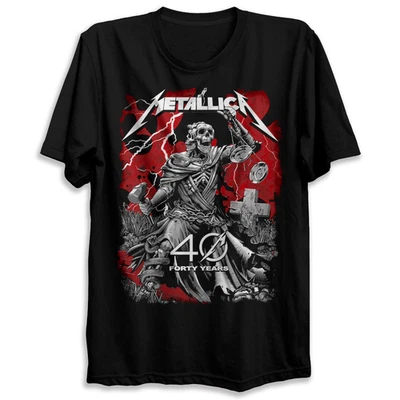 Camiseta Metallica 40 Aniversario Negra Unisex Talla S-5XL Foto 1 de 4