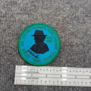 Great Trail Council Girl Scouting Yesterday Today Tomorrow Patch 1987 - Picture 1 of 2