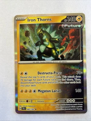 Pokémon TCG Iron Thorns 062/162SV05: Temporal Forces Holo Card Collectible - Image 1 of 2