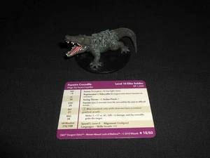 Feymire Crocodile D&D Miniature Lords of Madness mini Dungeons Dragon Pathfinder - Picture 1 of 2