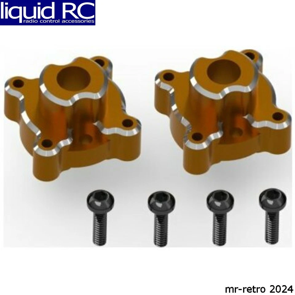 HPI 161154 Aluminum Rear Hub Set Orange / 2 pieces for Venture18 - Image 1 of 1