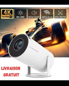 Projecteur Portable 4K HY300 Android 11 | Wifi 6 BT | Home Cinéma 260 ANSI HD - Photo 1/7