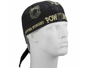 POW MIA Military Cap Hat Bandana Head Wrap Do-rag Sweatband Tie Scarf Durag Tam - Picture 1 of 5