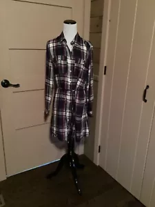 Womens Plaid Dress Size M - Picture 1 of 2