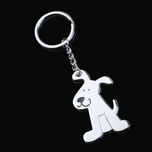 Creative Cartoon Dog Cat Metal Keychain Cute Animal Key Ring Charms Bag Pendant - Picture 1 of 13