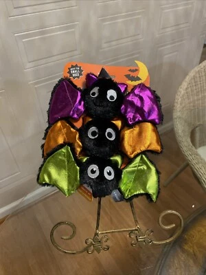 Juego de 3 juguetes para perros de Halloween con flecos criaturas espeluznantes demasiado lindos para asustar Foto 1 de 4