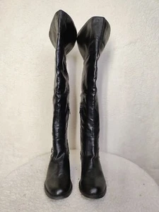 American Rag Women Boots 9 Black PU Leather Zip Up Mid Calf Riding Flat Shoes - Picture 1 of 22