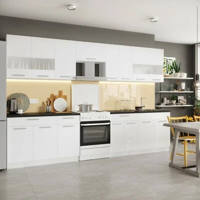 Küche Küchenzeile Einbauküche Küchenblock Singleküche ALINA 320 cm Weiß - Bild 1 von 4