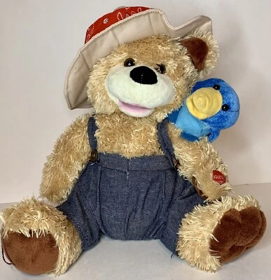 Pete & Tweet Duet CHANTILLY LANE 12" Animated Bear & Bird Singing Plush TESTED - Image 1 of 4