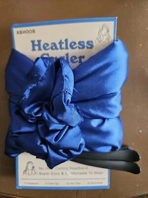 Juego de rizador de pelo satinado sin calor NUEVO diadema/2 crujientes/2 clips - sin clip de garra Foto 1 de 3