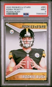 2022 Rookies & Stars Rookie Rush Kenny Pickett PSA Mint 9 Steelers - Picture 1 of 3