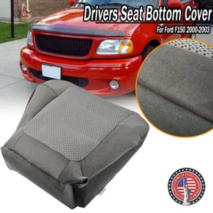 Driver Bottom Seat Cover For Ford F150 XLT 2001 2002 2003 Cloth Dark Gray - Picture 1 of 12