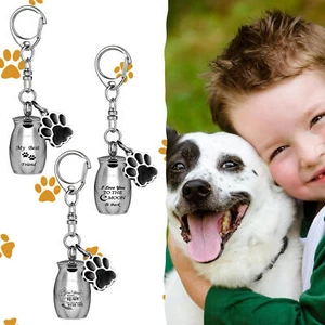 Mini Pet Urns Keychain Keyring Ashes Cremation Holder Keepsake Urns Waterproof - Picture 1 of 14