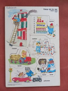 Golden Frame-Tray Puzzle Vintage 1987 Things We Do 4184B - Bild 1 von 5