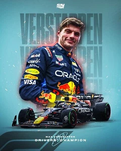 Foto de carreras Max Verstappen 2024 ganador del Gran Premio de Las Vegas 8x10 Fórmula 1 - Imagen 1 de 1