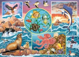 Cobble Hill Ocean Magic 350 Piece Jigsaw Puzzle - Picture 1 of 4