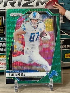 2024 Panini Prizm Football - Green Wave Prizm - #332 Sam LaPorta - Picture 1 of 1