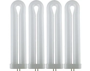 4Pack T8 Fluorescent U-Shaped Black Light Bulb, 9.5" TwinTube UV Lamp, 25W, 120V - Picture 1 of 4