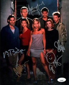 Buffy l'ammazzavampiri 8x10 foto firmata cast x5 autografo certificato JSA - Foto 1 di 2