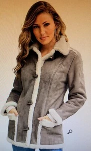 🧥Women Size 1X Faux Suede Jacket/Coat By K.Jordan Beautiful Color! Brand New! - Picture 1 of 3